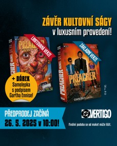 Epické finále! Příští týden startujeme předprodej Preacher/Kazatel omnibus, svazek třetí! 😈