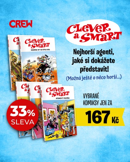 Vybrané komiksy ze série Clever a Smart budou po celý duben s 33% slevou!