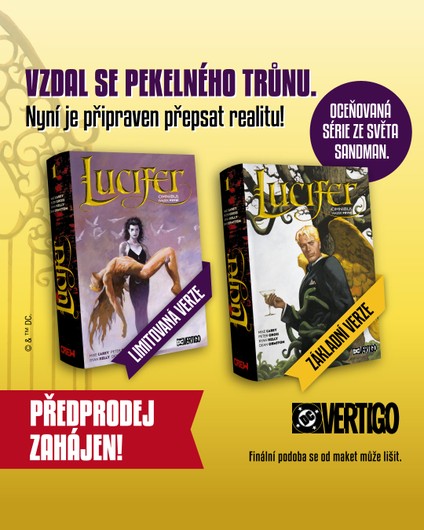 Ďábel vchází do dveří 🗝️ | Lucifer omnibus, svazek první vyjde v základní a limitované verzi!