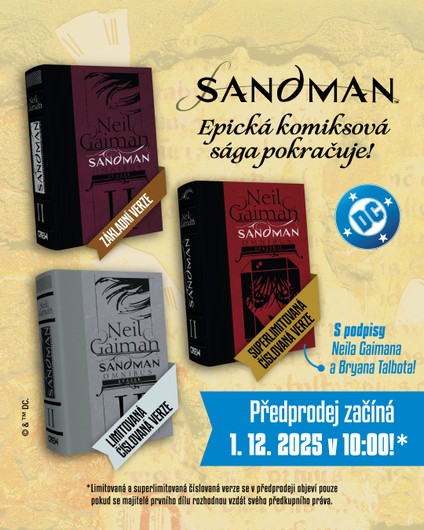 SANDMAN omnibus, svazek druhý: Legendární komiks ve špičkovém provedení! 🐦‍⬛