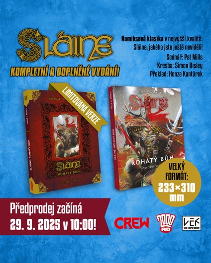 Sláine: Rohatý bůh (Velké evropské komiksy) vyjde i ve verzi s limitovanou obálkou!