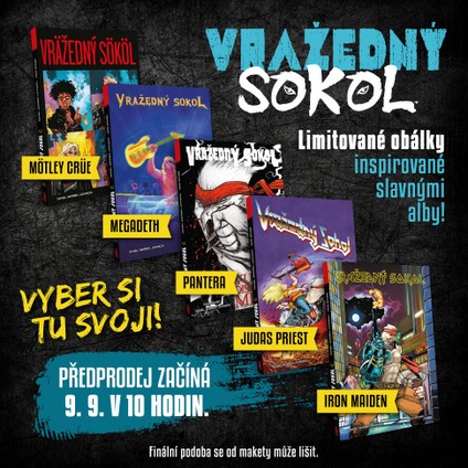 Vražedný sokol je tady!🤘A s ním i limitované obálky inspirované slavnými metalovými alby!